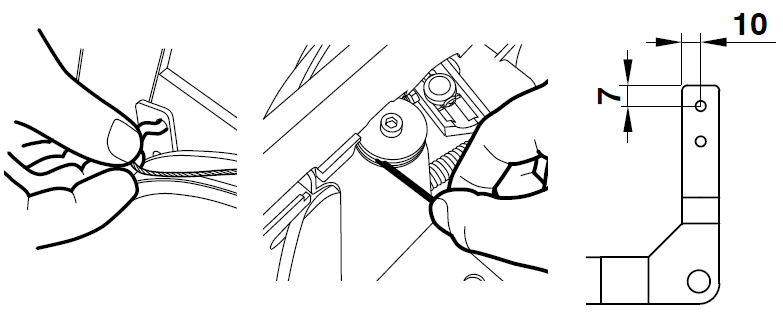 remontage cable vérin